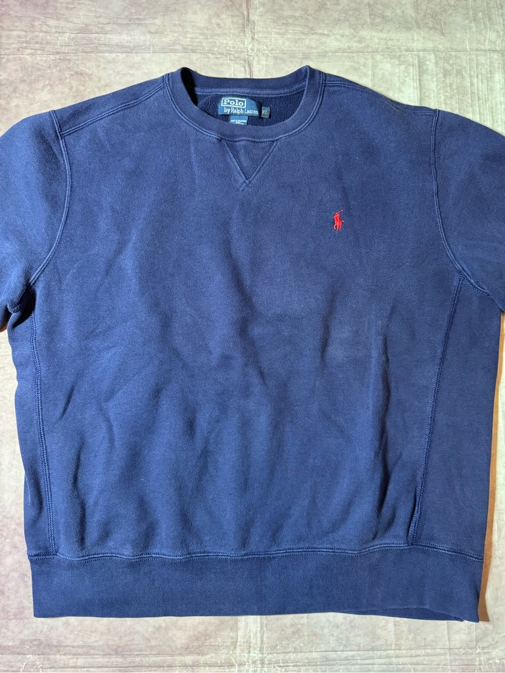 Polo Ralph Lauren Double Knit Heavyweight  Sweatshirt Men’s Size XL Navy Blue RL